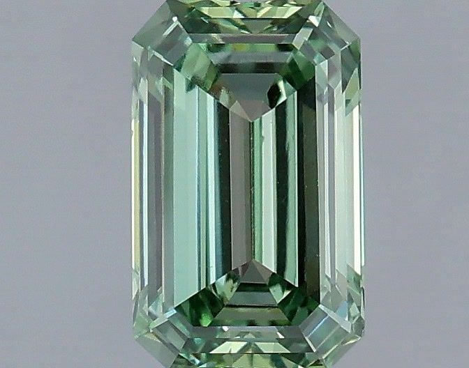 Loose Diamond - EMERALD 1.22ct Fancy Vivid Green VS1: Loose Diamond - EMERALD 1.22ct Fancy Vivid Green VS1 Source: This is a real non-mined Diamond that has been grown in a lab Shape: EMERALD Carats: 1.22 Color: Fancy Vivid Green Certification: IGI Video