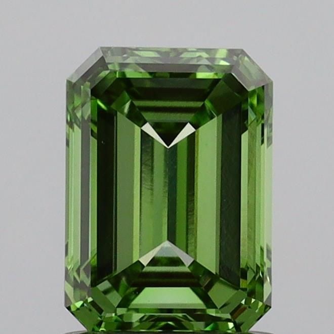 Loose Diamond - EMERALD 1.18ct Fancy Vivid Green VVS2 (1 of 1)