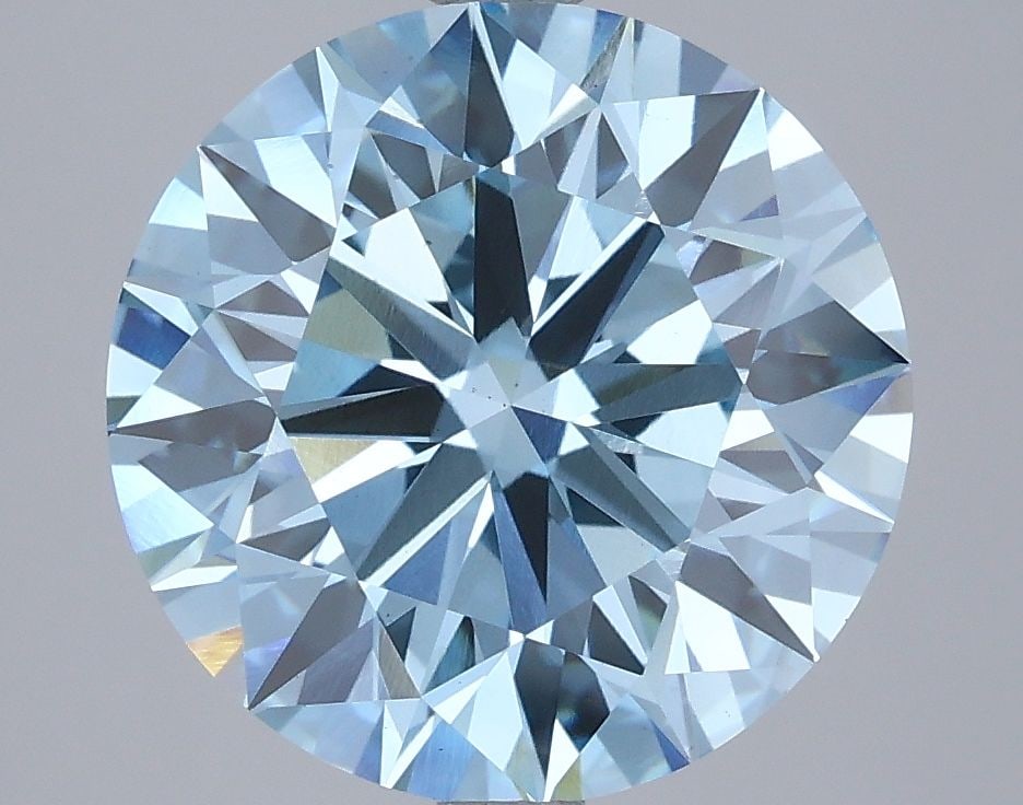 Ideal Loose Diamond - ROUND 5.0ct Fancy Vivid Blue VS2: Ideal Loose Diamond - ROUND 5.0ct Fancy Vivid Blue VS2 Source: This is a real non-mined Diamond that has been grown in a lab Shape: ROUND Carats: 5.0 Color: Fancy Vivid Blue Certification: IGI Video: