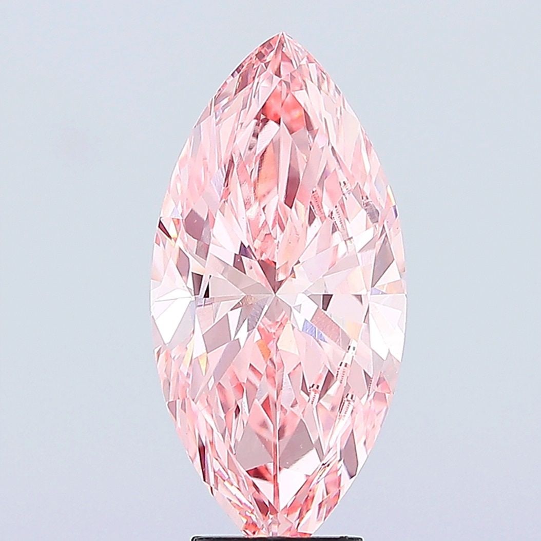 Loose Diamond - MARQUISE 5.1ct Fancy Vivid Pink VS1: Loose Diamond - MARQUISE 5.1ct Fancy Vivid Pink VS1 Source: This is a real non-mined Diamond that has been grown in a lab Shape: MARQUISE Carats: 5.1 Color: Fancy Vivid Pink Certification: IGI Video: