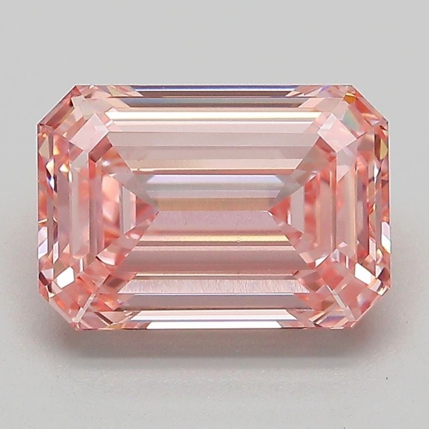 Loose Diamond - EMERALD 3.09ct Fancy Intense Pink VS1: Loose Diamond - EMERALD 3.09ct Fancy Intense Pink VS1 Source: This is a real non-mined Diamond that has been grown in a lab Shape: EMERALD Carats: 3.09 Color: Fancy Intense Pink Certification: IGI Vid