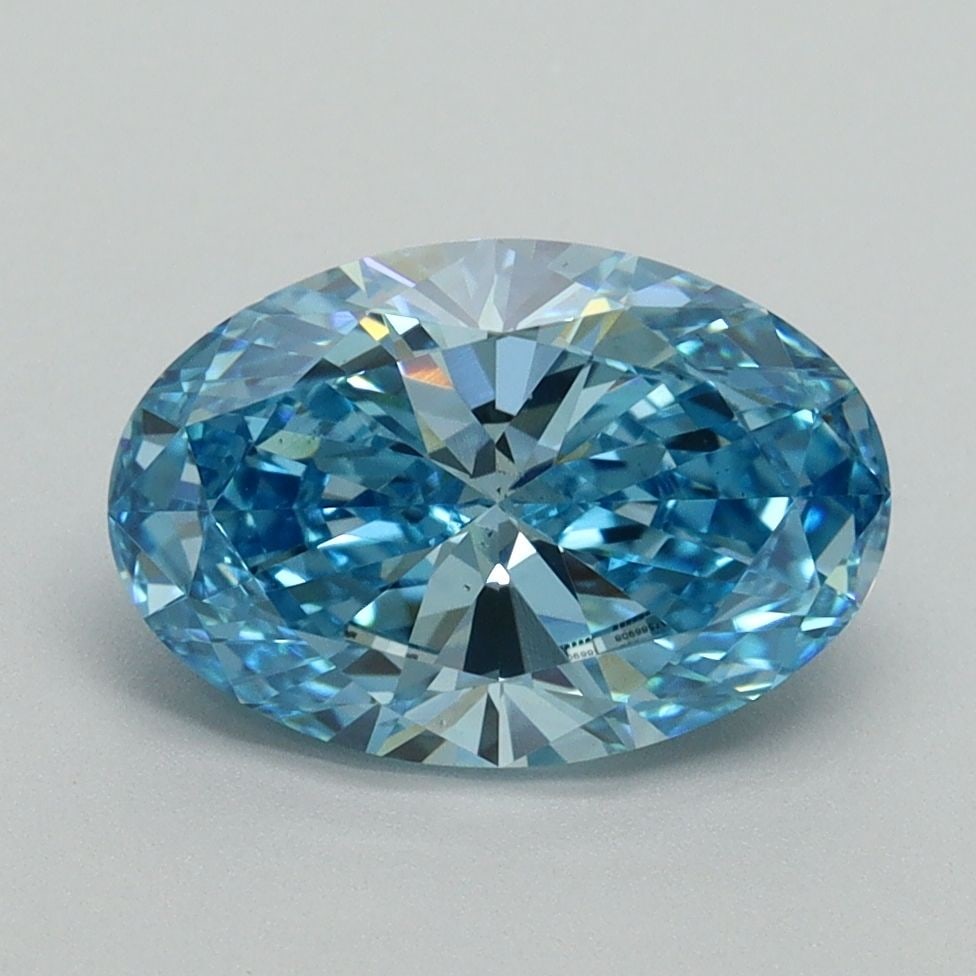 Loose Diamond - OVAL 2.03ct Fancy Vivid Blue VS2: Loose Diamond - OVAL 2.03ct Fancy Vivid Blue VS2 Source: This is a real non-mined Diamond that has been grown in a lab Shape: OVAL Carats: 2.03 Color: Fancy Vivid Blue Certification: IGI Video:
