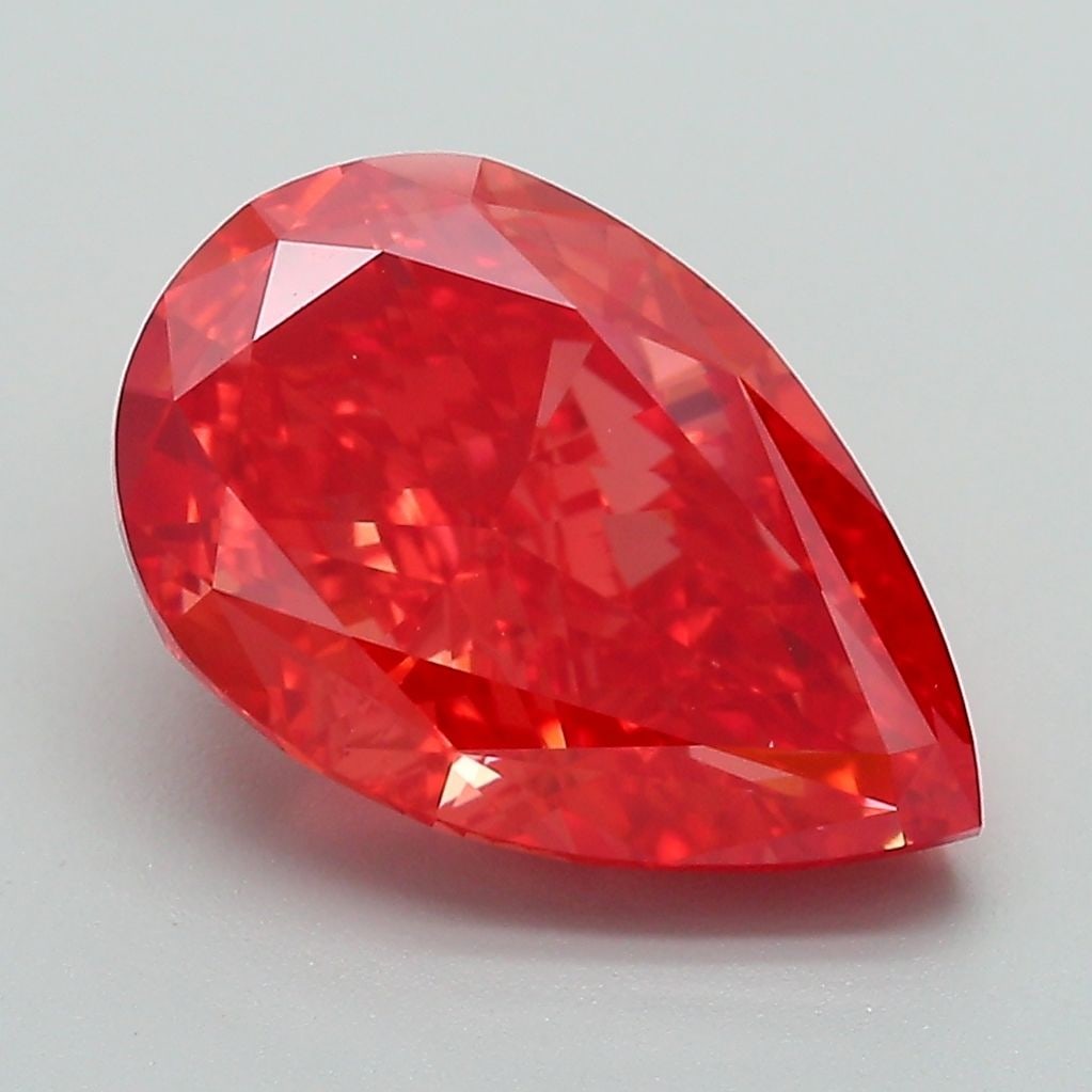 Loose Diamond - PEAR 4.18ct Fancy Vivid Pink VS1: Loose Diamond - PEAR 4.18ct Fancy Vivid Pink VS1 Source: This is a real non-mined Diamond that has been grown in a lab Shape: PEAR Carats: 4.18 Color: Fancy Vivid Pink Certification: IGI Video: