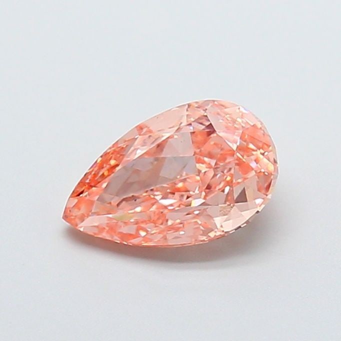 Loose Diamond - PEAR 1.61ct Fancy Intense Pink Orange VS1: Loose Diamond - PEAR 1.61ct Fancy Intense Pink Orange VS1 Source: This is a real non-mined Diamond that has been grown in a lab Shape: PEAR Carats: 1.61 Color: Fancy Intense Pink Orange