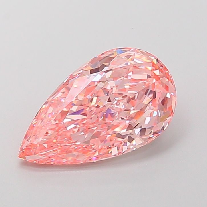 Loose Diamond - PEAR 4.27ct Fancy Vivid Pink VS1: Loose Diamond - PEAR 4.27ct Fancy Vivid Pink VS1 Source: This is a real non-mined Diamond that has been grown in a lab Shape: PEAR Carats: 4.27 Color: Fancy Vivid Pink Certification: IGI Video: