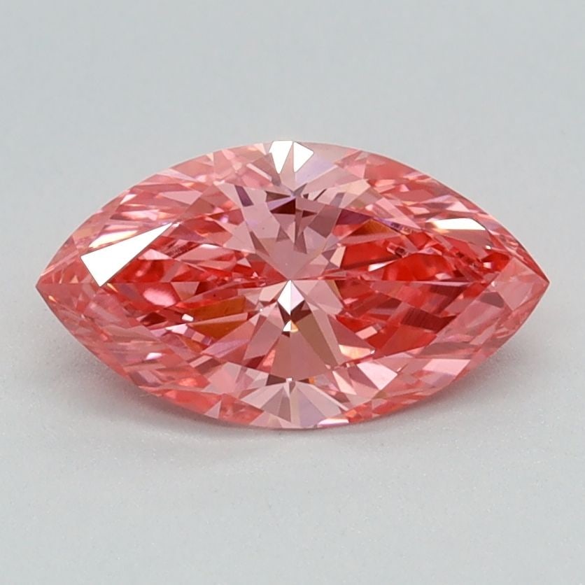 Loose Diamond - MARQUISE 0.81ct Fancy Vivid Pink VS2: Loose Diamond - MARQUISE 0.81ct Fancy Vivid Pink VS2 Source: This is a real non-mined Diamond that has been grown in a lab Shape: MARQUISE Carats: 0.81 Color: Fancy Vivid Pink Certification: IGI Video