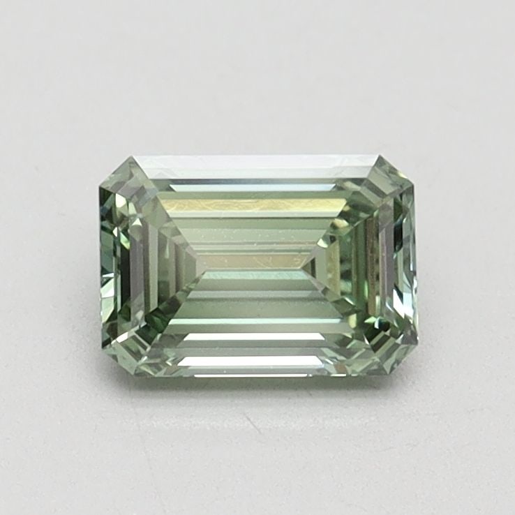 Loose Diamond - EMERALD 0.71ct Fancy Vivid Green VS2: Loose Diamond - EMERALD 0.71ct Fancy Vivid Green VS2 Source: This is a real non-mined Diamond that has been grown in a lab Shape: EMERALD Carats: 0.71 Color: Fancy Vivid Green Certification: IGI Video