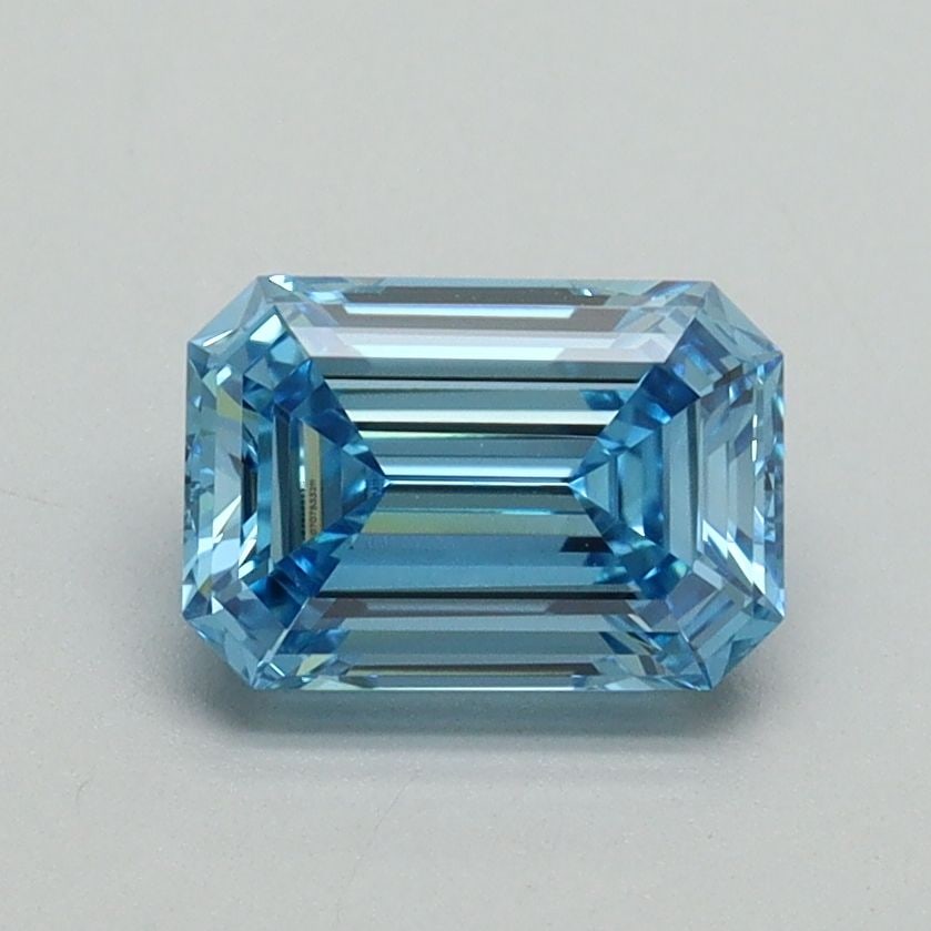Loose Diamond - EMERALD 1.08ct Fancy Vivid Blue VVS2: Loose Diamond - EMERALD 1.08ct Fancy Vivid Blue VVS2 Source: This is a real non-mined Diamond that has been grown in a lab Shape: EMERALD Carats: 1.08 Color: Fancy Vivid Blue Certification: IGI Video: