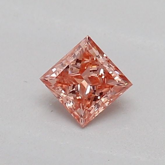 Loose Diamond - PRINCESS 0.16ct Fancy Intense Brownish Pink SI1 (1 of 1)