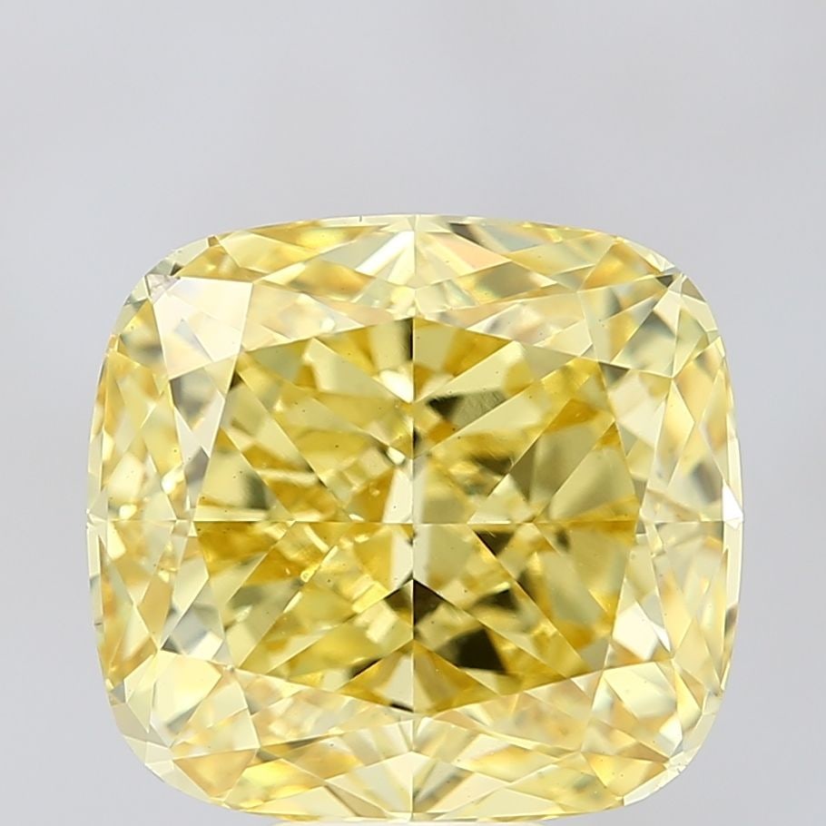 Loose Diamond - CUSHION MODIFIED 10.05ct Fancy Vivid Yellow VS2: Loose Diamond - CUSHION MODIFIED 10.05ct Fancy Vivid Yellow VS2 Source: This is a real non-mined Diamond that has been grown in a lab Shape: CUSHION MODIFIED Carats: 10.05 Color: Fancy Vivid Yellow