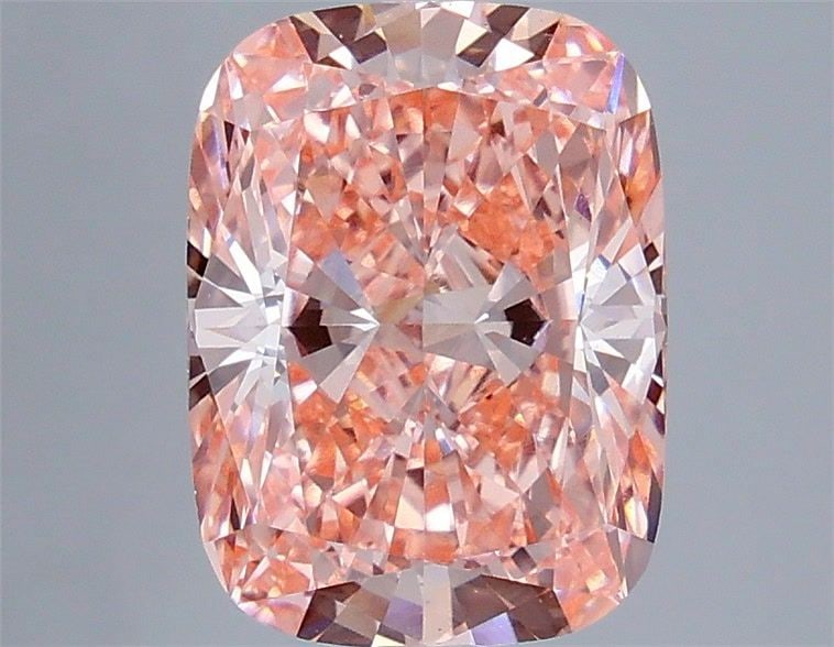 Loose Diamond - CUSHION MODIFIED 4.07ct Fancy Vivid Pink VVS2: Loose Diamond - CUSHION MODIFIED 4.07ct Fancy Vivid Pink VVS2 Source: This is a real non-mined Diamond that has been grown in a lab Shape: CUSHION MODIFIED Carats: 4.07 Color: Fancy Vivid Pink Certifi