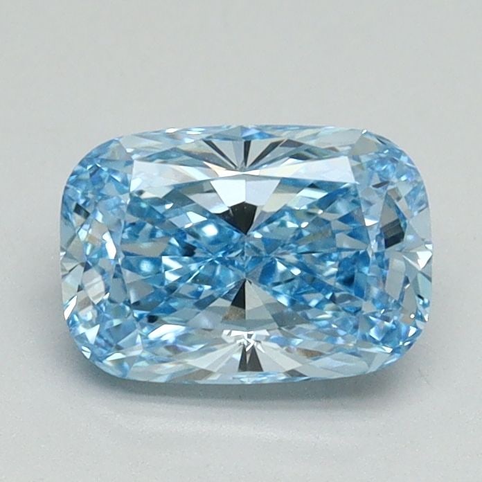 Loose Diamond - CUSHION BRILLIANT 1.04ct Fancy Vivid Blue VVS2: Loose Diamond - CUSHION BRILLIANT 1.04ct Fancy Vivid Blue VVS2 Source: This is a real non-mined Diamond that has been grown in a lab Shape: CUSHION BRILLIANT Carats: 1.04 Color: Fancy Vivid Blue Certi