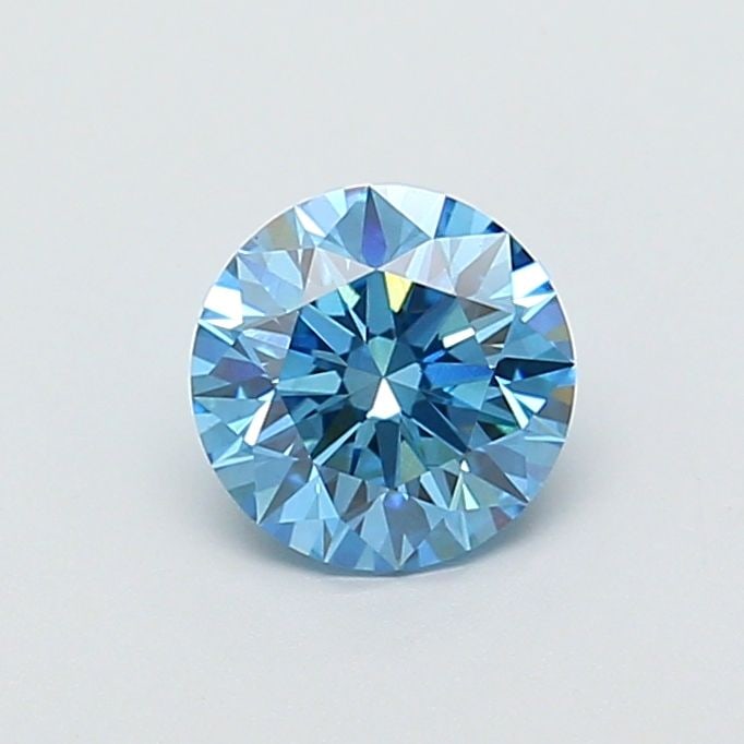Ideal Loose Diamond - ROUND 1.04ct Fancy Vivid Blue VS1: Ideal Loose Diamond - ROUND 1.04ct Fancy Vivid Blue VS1 Source: This is a real non-mined Diamond that has been grown in a lab Shape: ROUND Carats: 1.04 Color: Fancy Vivid Blue Certification: IGI Video
