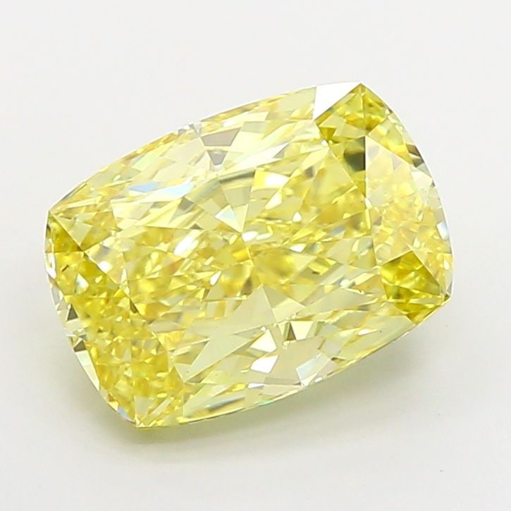 Loose Diamond - CUSHION MODIFIED 4.13ct Fancy Vivid Yellow VS1: Loose Diamond - CUSHION MODIFIED 4.13ct Fancy Vivid Yellow VS1 Source: This is a real non-mined Diamond that has been grown in a lab Shape: CUSHION MODIFIED Carats: 4.13 Color: Fancy Vivid Yellow Cert