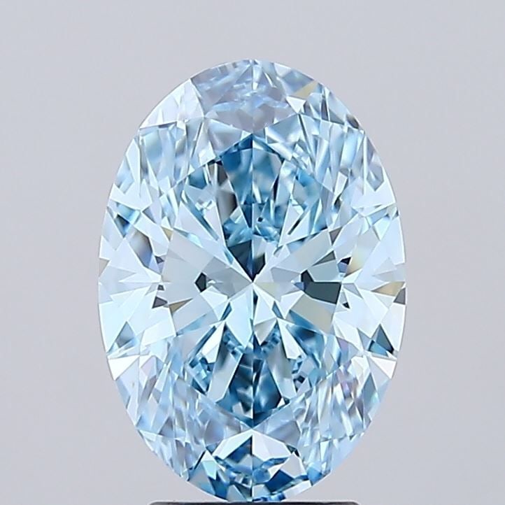 Loose Diamond - OVAL 3.07ct Fancy Vivid Blue VVS1: Loose Diamond - OVAL 3.07ct Fancy Vivid Blue VVS1 Source: This is a real non-mined Diamond that has been grown in a lab Shape: OVAL Carats: 3.07 Color: Fancy Vivid Blue Certification: IGI Video: