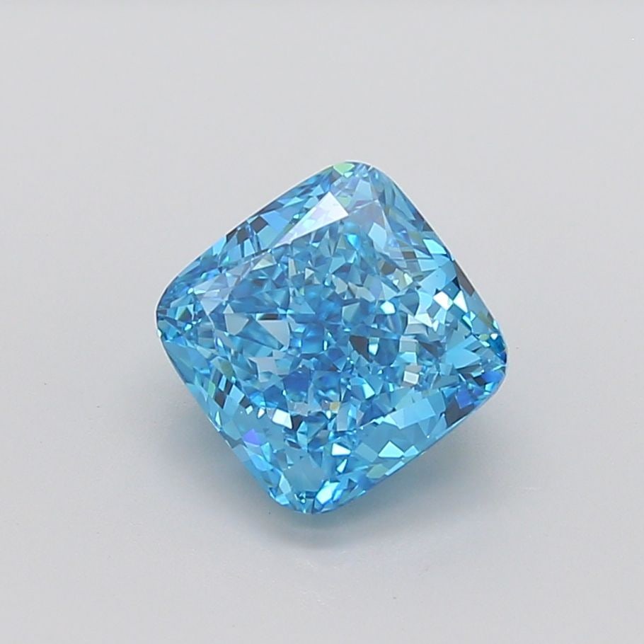 Loose Diamond - CUSHION MODIFIED 4.64ct Fancy Vivid Blue VS1: Loose Diamond - CUSHION MODIFIED 4.64ct Fancy Vivid Blue VS1 Source: This is a real non-mined Diamond that has been grown in a lab Shape: CUSHION MODIFIED Carats: 4.64 Color: Fancy Vivid Blue Certific