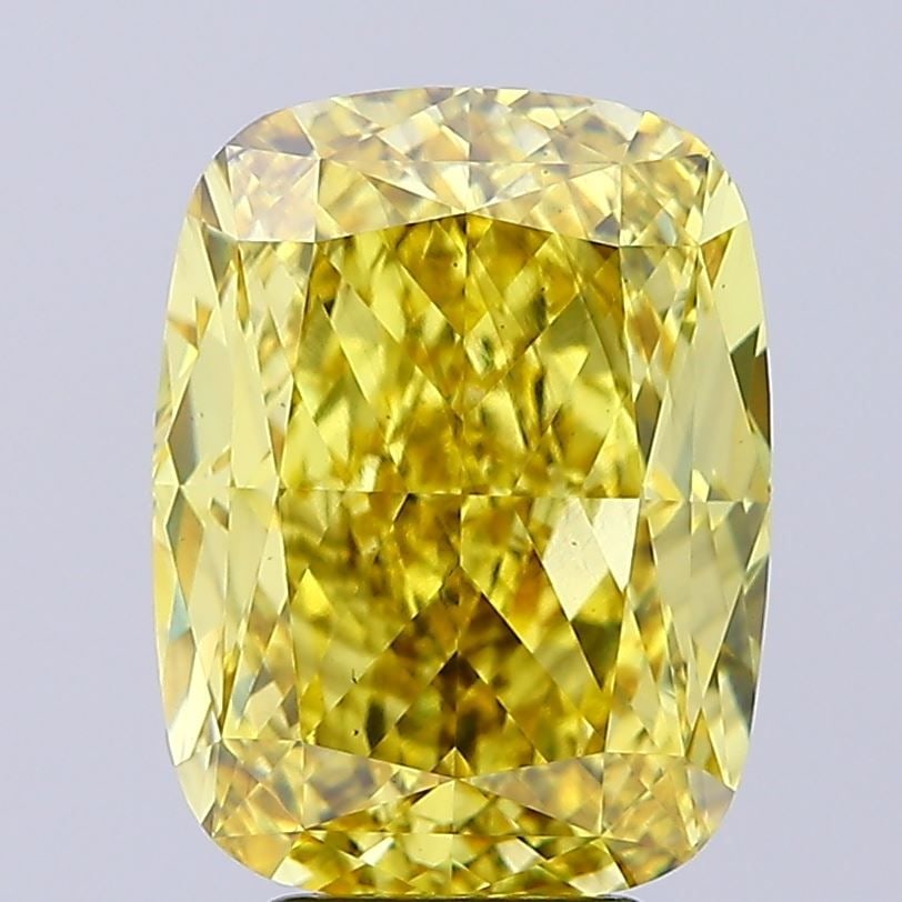 Loose Diamond - CUSHION MODIFIED 7.12ct Fancy Vivid Yellow VS2: Loose Diamond - CUSHION MODIFIED 7.12ct Fancy Vivid Yellow VS2 Source: This is a real non-mined Diamond that has been grown in a lab Shape: CUSHION MODIFIED Carats: 7.12 Color: Fancy Vivid Yellow Cert
