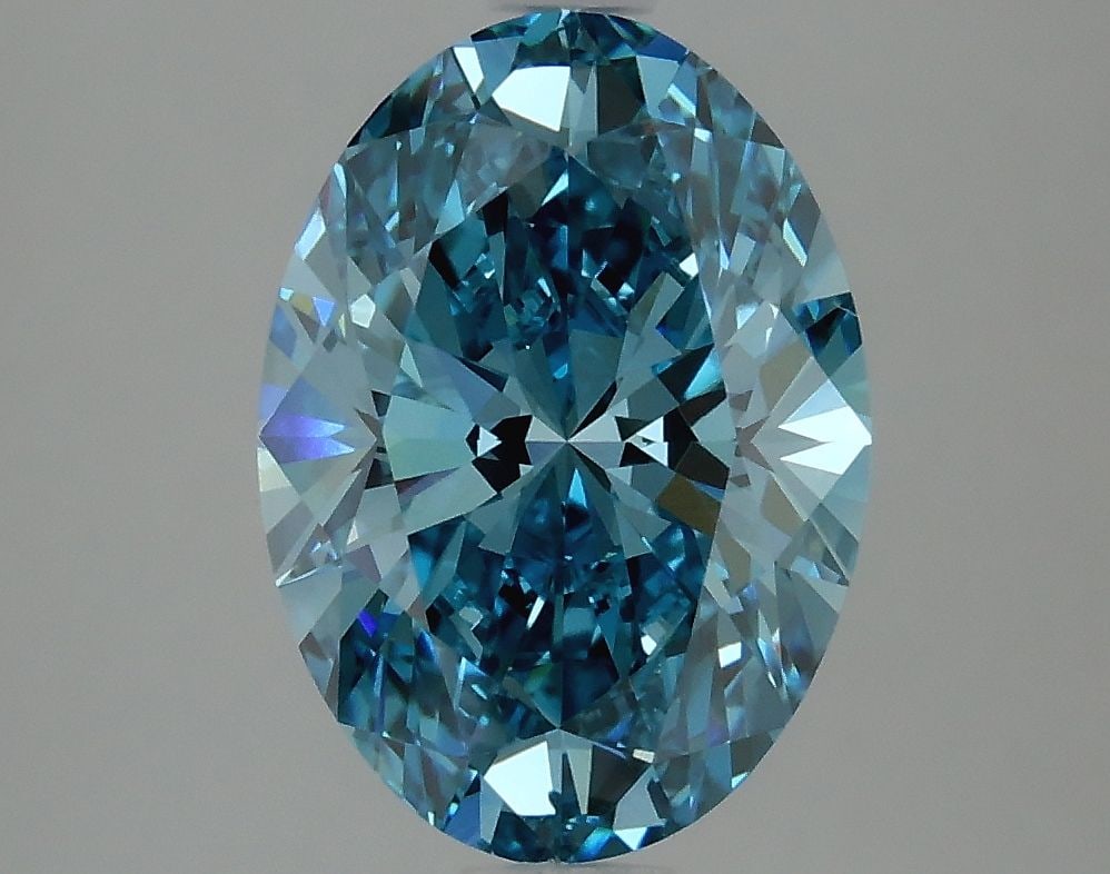 Loose Diamond - OVAL 3.01ct Fancy Vivid Blue VS1: Loose Diamond - OVAL 3.01ct Fancy Vivid Blue VS1 Source: This is a real non-mined Diamond that has been grown in a lab Shape: OVAL Carats: 3.01 Color: Fancy Vivid Blue Certification: IGI Video: