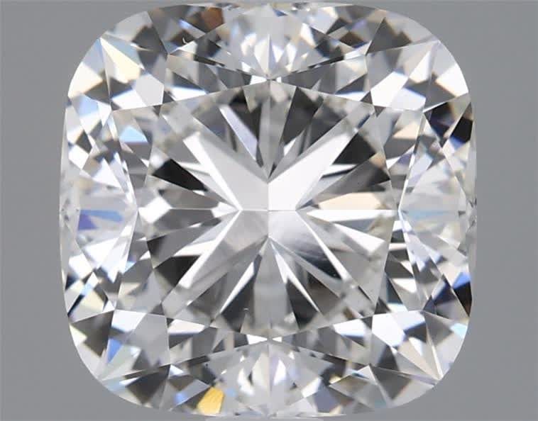 Loose Diamond - CUSHION MODIFIED 2.53ct G VS1: Loose Diamond - CUSHION MODIFIED 2.53ct G VS1 Source: This is a real non-mined Diamond that has been grown in a lab Shape: CUSHION MODIFIED Carats: 2.53 Color: G Clarity: VS1 Certification: IGI Video: