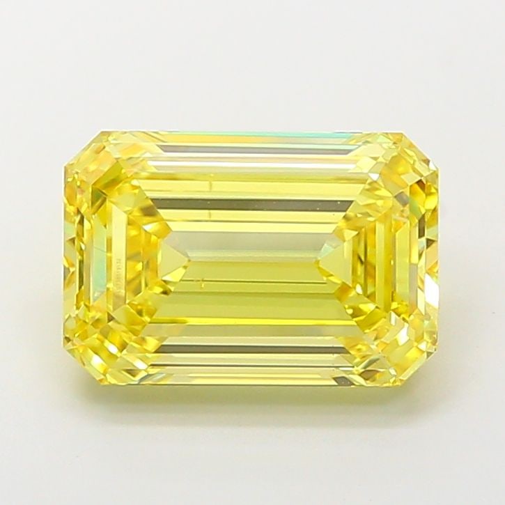 Loose Diamond - EMERALD 5.58ct Fancy Intense Yellow VS2: Loose Diamond - EMERALD 5.58ct Fancy Intense Yellow VS2 Source: This is a real non-mined Diamond that has been grown in a lab Shape: EMERALD Carats: 5.58 Color: Fancy Intense Yellow Certification: IGI