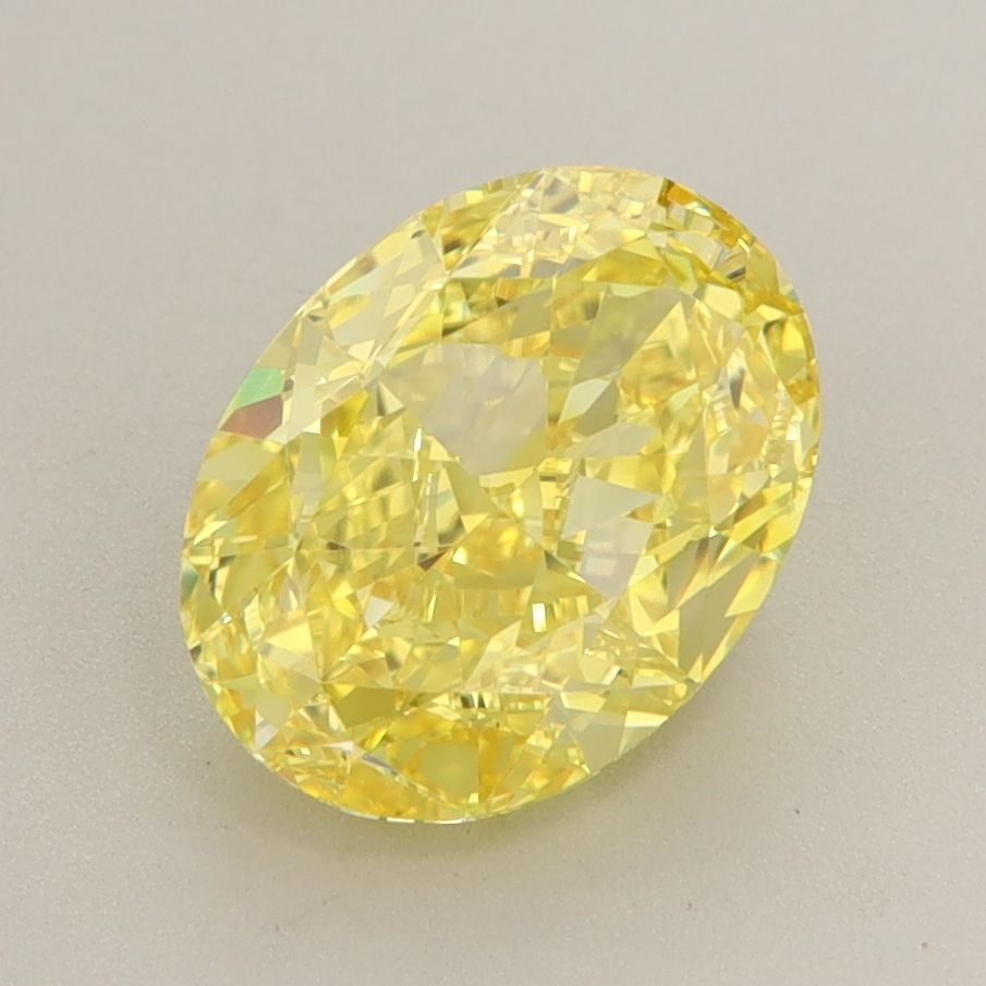 Loose Diamond - OVAL 2.5ct Fancy Vivid Yellow VVS1: Loose Diamond - OVAL 2.5ct Fancy Vivid Yellow VVS1 Source: This is a real non-mined Diamond that has been grown in a lab Shape: OVAL Carats: 2.5 Color: Fancy Vivid Yellow Certification: IGI Video: