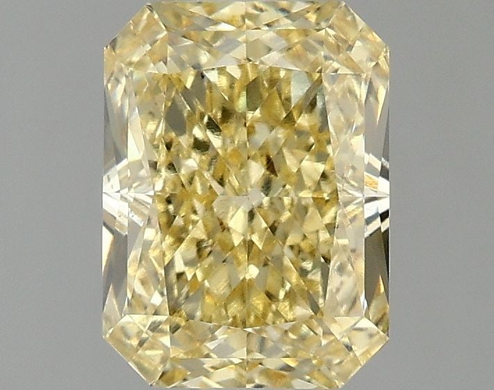 Loose Diamond - RADIANT 2.0ct Fancy Intense Yellow VS2: Loose Diamond - RADIANT 2.0ct Fancy Intense Yellow VS2 Source: This is a real non-mined Diamond that has been grown in a lab Shape: RADIANT Carats: 2.0 Color: Fancy Intense Yellow Certification: IGI