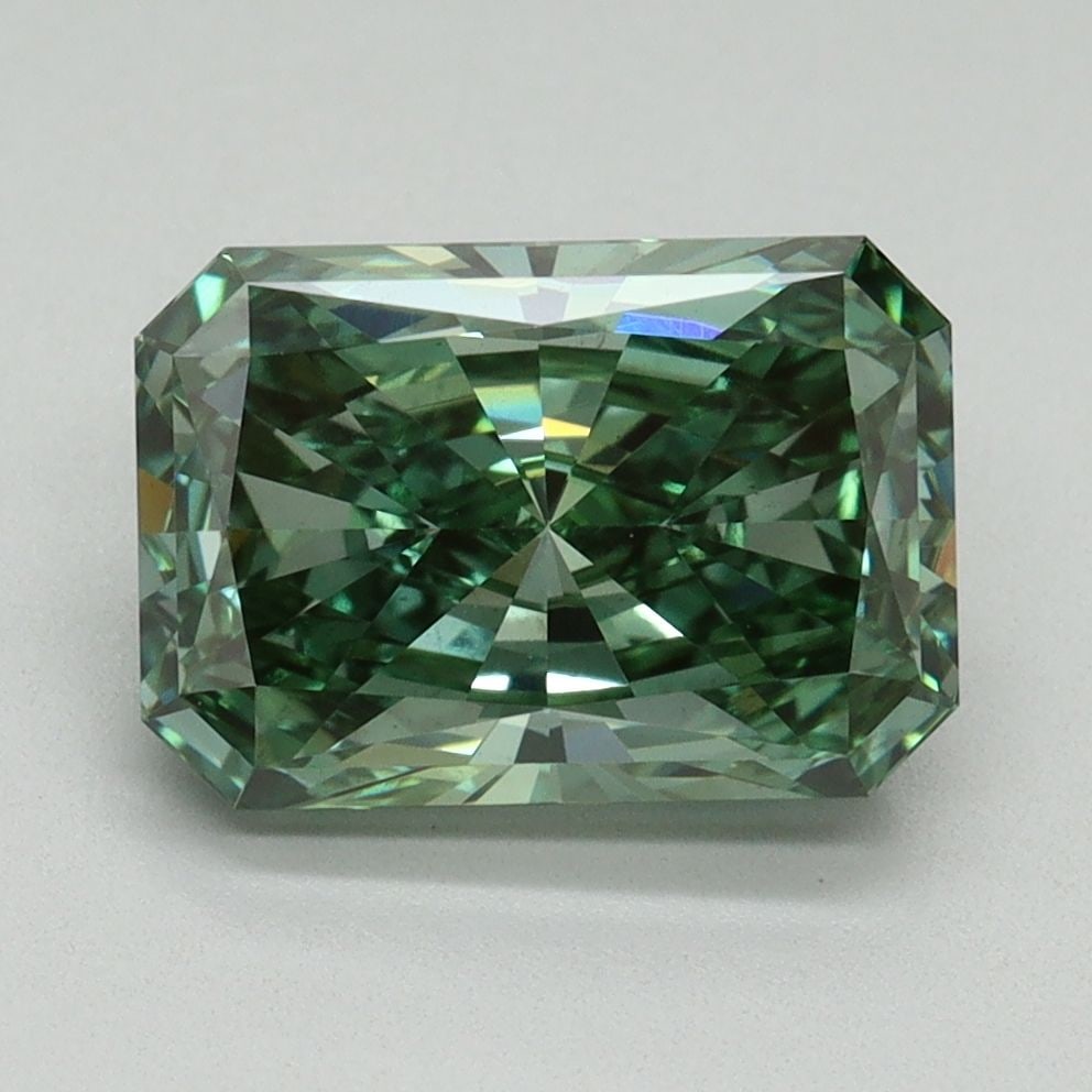 Loose Diamond - RADIANT 2.65ct Fancy Vivid Green VS1 (1 of 1)