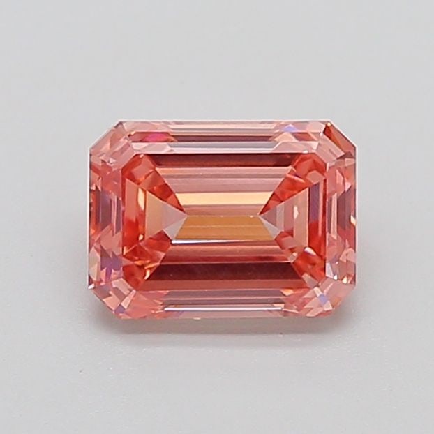 Loose Diamond - EMERALD 1.62ct Fancy Vivid Brownish Pink VS2: Loose Diamond - EMERALD 1.62ct Fancy Vivid Brownish Pink VS2 Source: This is a real non-mined Diamond that has been grown in a lab Shape: EMERALD Carats: 1.62 Color: Fancy Vivid Brownish Pink Certific