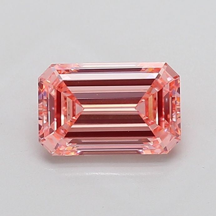 Loose Diamond - EMERALD 2.59ct Fancy Vivid Pink VVS2: Loose Diamond - EMERALD 2.59ct Fancy Vivid Pink VVS2 Source: This is a real non-mined Diamond that has been grown in a lab Shape: EMERALD Carats: 2.59 Color: Fancy Vivid Pink Certification: IGI