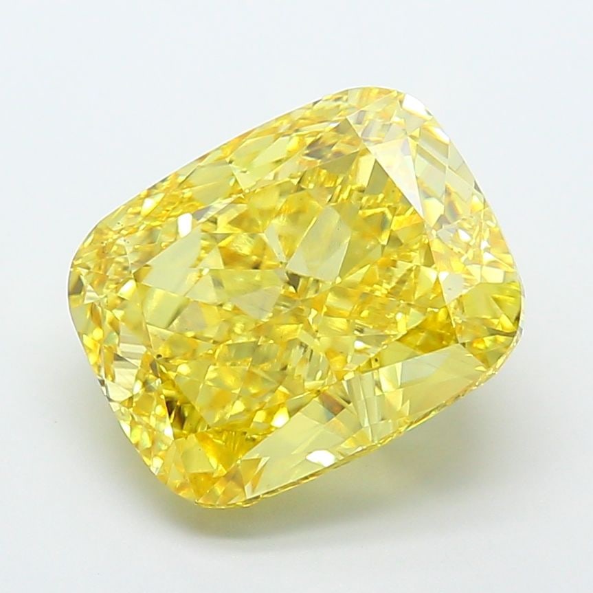 Loose Diamond - CUSHION MODIFIED 8.51ct Fancy Vivid Yellow VS2: Loose Diamond - CUSHION MODIFIED 8.51ct Fancy Vivid Yellow VS2 Source: This is a real non-mined Diamond that has been grown in a lab Shape: CUSHION MODIFIED Carats: 8.51 Color: Fancy Vivid Yellow Cert