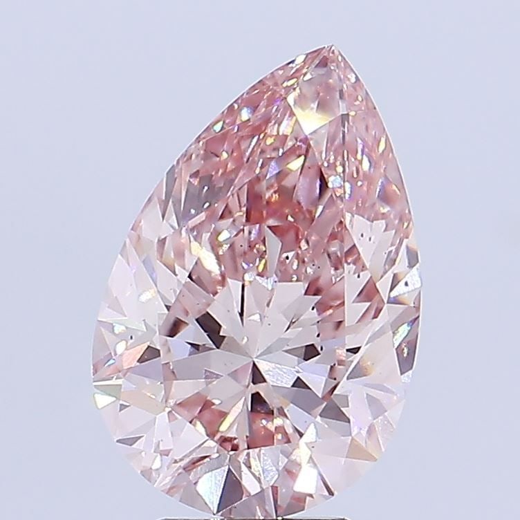 Loose Diamond - PEAR 5.16ct Fancy Intense Pink VS2: Loose Diamond - PEAR 5.16ct Fancy Intense Pink VS2 Source: This is a real non-mined Diamond that has been grown in a lab Shape: PEAR Carats: 5.16 Color: Fancy Intense Pink Certification: IGI Video: