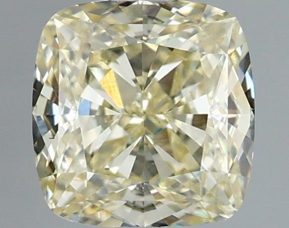 Loose Diamond - CUSHION MODIFIED 1.64ct Fancy Light Yellow VS1: Loose Diamond - CUSHION MODIFIED 1.64ct Fancy Light Yellow VS1 Source: This is a real non-mined Diamond that has been grown in a lab Shape: CUSHION MODIFIED Carats: 1.64 Color: Fancy Light Yellow Cert