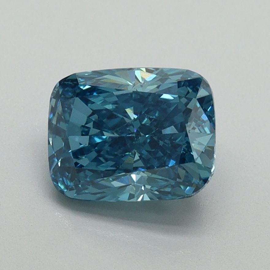 Loose Diamond - CUSHION MODIFIED 1.54ct Fancy Vivid Blue VS2: Loose Diamond - CUSHION MODIFIED 1.54ct Fancy Vivid Blue VS2 Source: This is a real non-mined Diamond that has been grown in a lab Shape: CUSHION MODIFIED Carats: 1.54 Color: Fancy Vivid Blue Certific