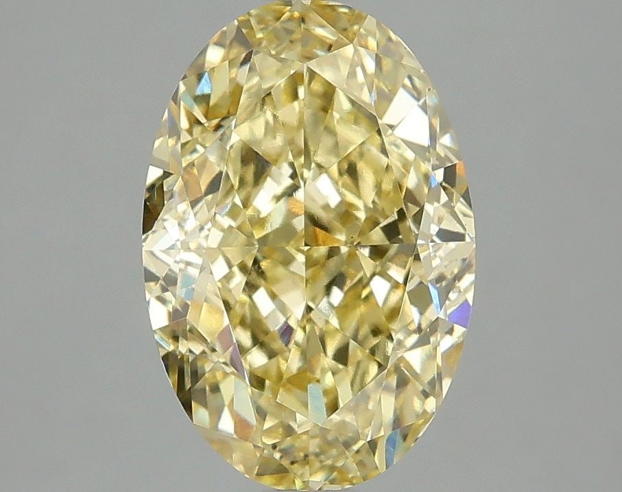 Loose Diamond - OVAL 3.08ct Fancy Intense Yellow VS1: Loose Diamond - OVAL 3.08ct Fancy Intense Yellow VS1 Source: This is a real non-mined Diamond that has been grown in a lab Shape: OVAL Carats: 3.08 Color: Fancy Intense Yellow Certification: IGI