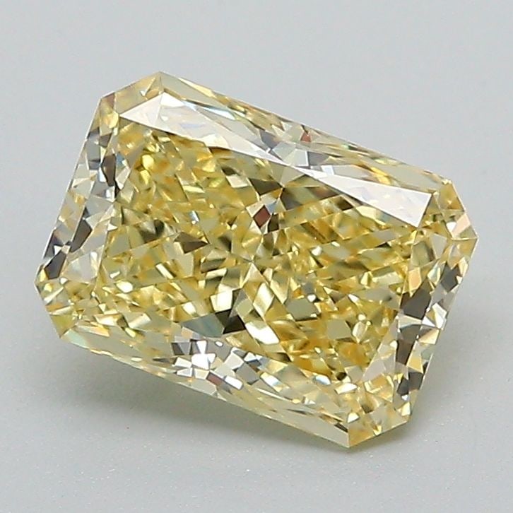 Loose Diamond - RADIANT 1.51ct Fancy Intense Yellow VS1: Loose Diamond - RADIANT 1.51ct Fancy Intense Yellow VS1 Source: This is a real non-mined Diamond that has been grown in a lab Shape: RADIANT Carats: 1.51 Color: Fancy Intense Yellow Certification: