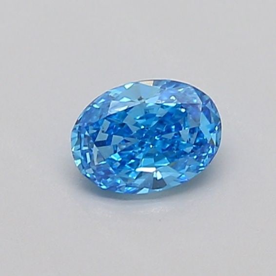 Loose Diamond - OVAL 0.31ct Fancy Vivid Blue VS2: Loose Diamond - OVAL 0.31ct Fancy Vivid Blue VS2 Source: This is a real non-mined Diamond that has been grown in a lab Shape: OVAL Carats: 0.31 Color: Fancy Vivid Blue Certification: IGI Video: