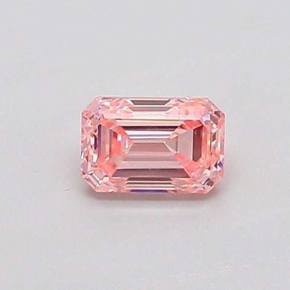 Loose Diamond - EMERALD 0.32ct Fancy Light Pink SI2: Loose Diamond - EMERALD 0.32ct Fancy Light Pink SI2 Source: This is a real non-mined Diamond that has been grown in a lab Shape: EMERALD Carats: 0.32 Color: Fancy Light Pink Certification: NONE Video: