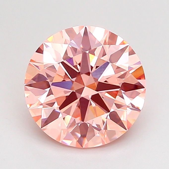 Ideal Loose Diamond - ROUND 2.06ct Fancy Intense Pink VS1: Ideal Loose Diamond - ROUND 2.06ct Fancy Intense Pink VS1 Source: This is a real non-mined Diamond that has been grown in a lab Shape: ROUND Carats: 2.06 Color: Fancy Intense Pink Certification: IGI