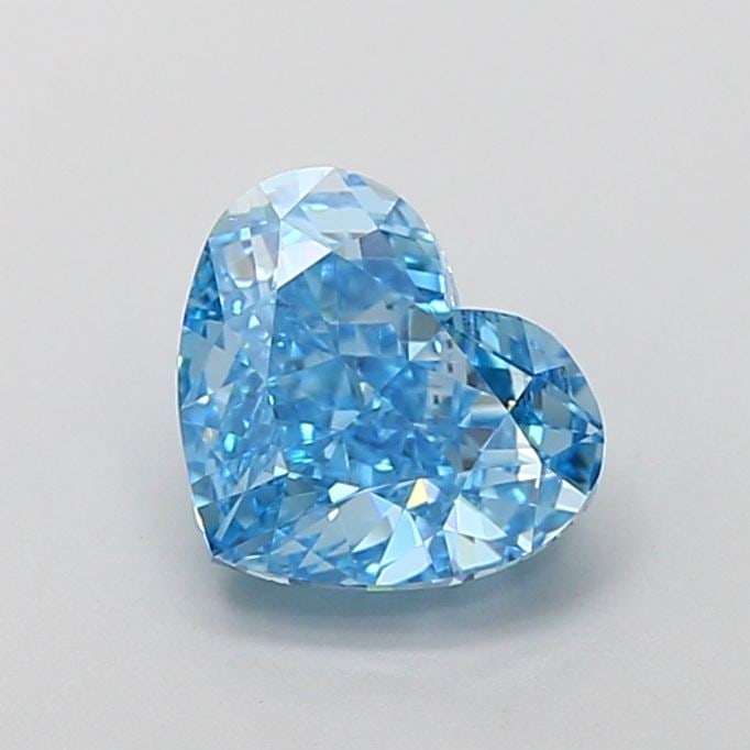 Loose Diamond - HEART 1.58ct Fancy Vivid Blue VS1: Loose Diamond - HEART 1.58ct Fancy Vivid Blue VS1 Source: This is a real non-mined Diamond that has been grown in a lab Shape: HEART Carats: 1.58 Color: Fancy Vivid Blue Certification: IGI Video: