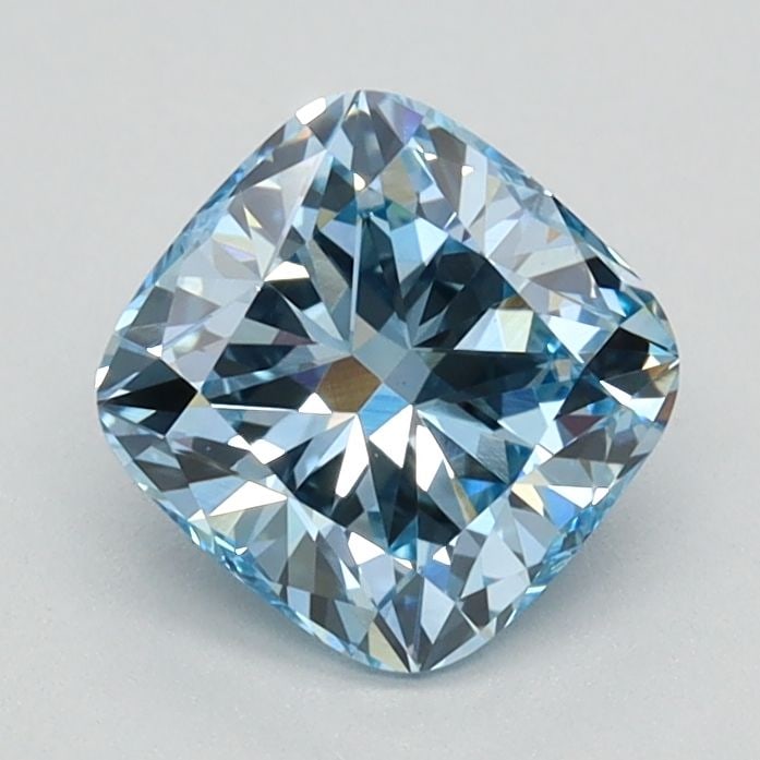 Loose Diamond - CUSHION BRILLIANT 0.95ct Fancy Intense Blue VS1: Loose Diamond - CUSHION BRILLIANT 0.95ct Fancy Intense Blue VS1 Source: This is a real non-mined Diamond that has been grown in a lab Shape: CUSHION BRILLIANT Carats: 0.95 Color: Fancy Intense Blue