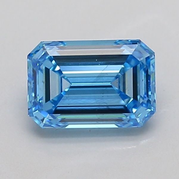 Loose Diamond - EMERALD 1.52ct Fancy Vivid Blue VS1: Loose Diamond - EMERALD 1.52ct Fancy Vivid Blue VS1 Source: This is a real non-mined Diamond that has been grown in a lab Shape: EMERALD Carats: 1.52 Color: Fancy Vivid Blue Certification: NONE