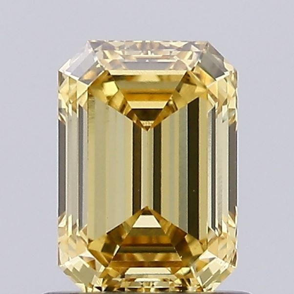 Loose Diamond - EMERALD 1.02ct Fancy Yellow VS1: Loose Diamond - EMERALD 1.02ct Fancy Yellow VS1 Source: This is a real non-mined Diamond that has been grown in a lab Shape: EMERALD Carats: 1.02 Color: Fancy Yellow Certification: IGI Video: Video