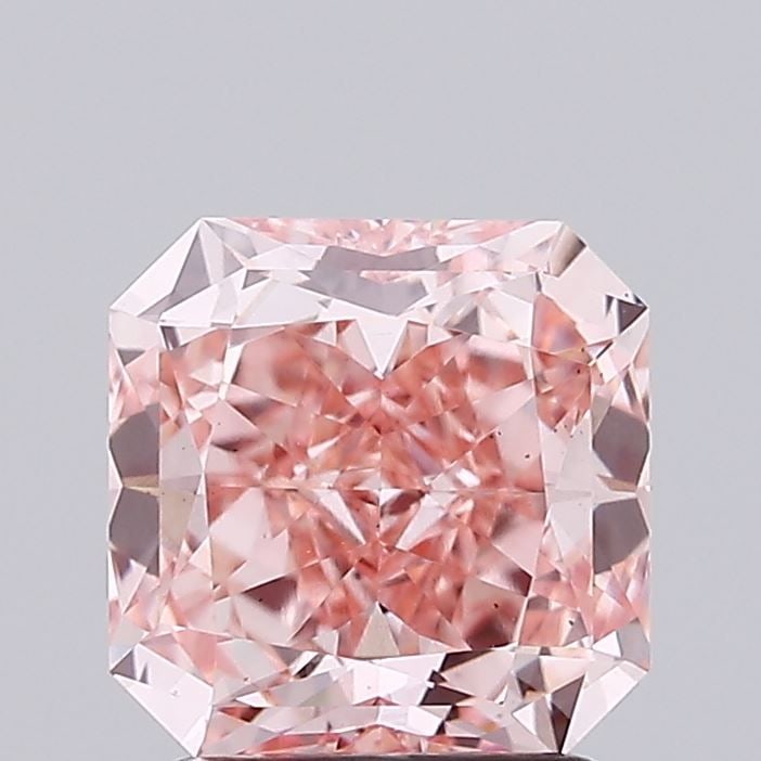 Loose Diamond - SQUARE RADIANT 2.02ct Fancy Vivid Pink VS2: Loose Diamond - SQUARE RADIANT 2.02ct Fancy Vivid Pink VS2 Source: This is a real non-mined Diamond that has been grown in a lab Shape: SQUARE RADIANT Carats: 2.02 Color: Fancy Vivid Pink