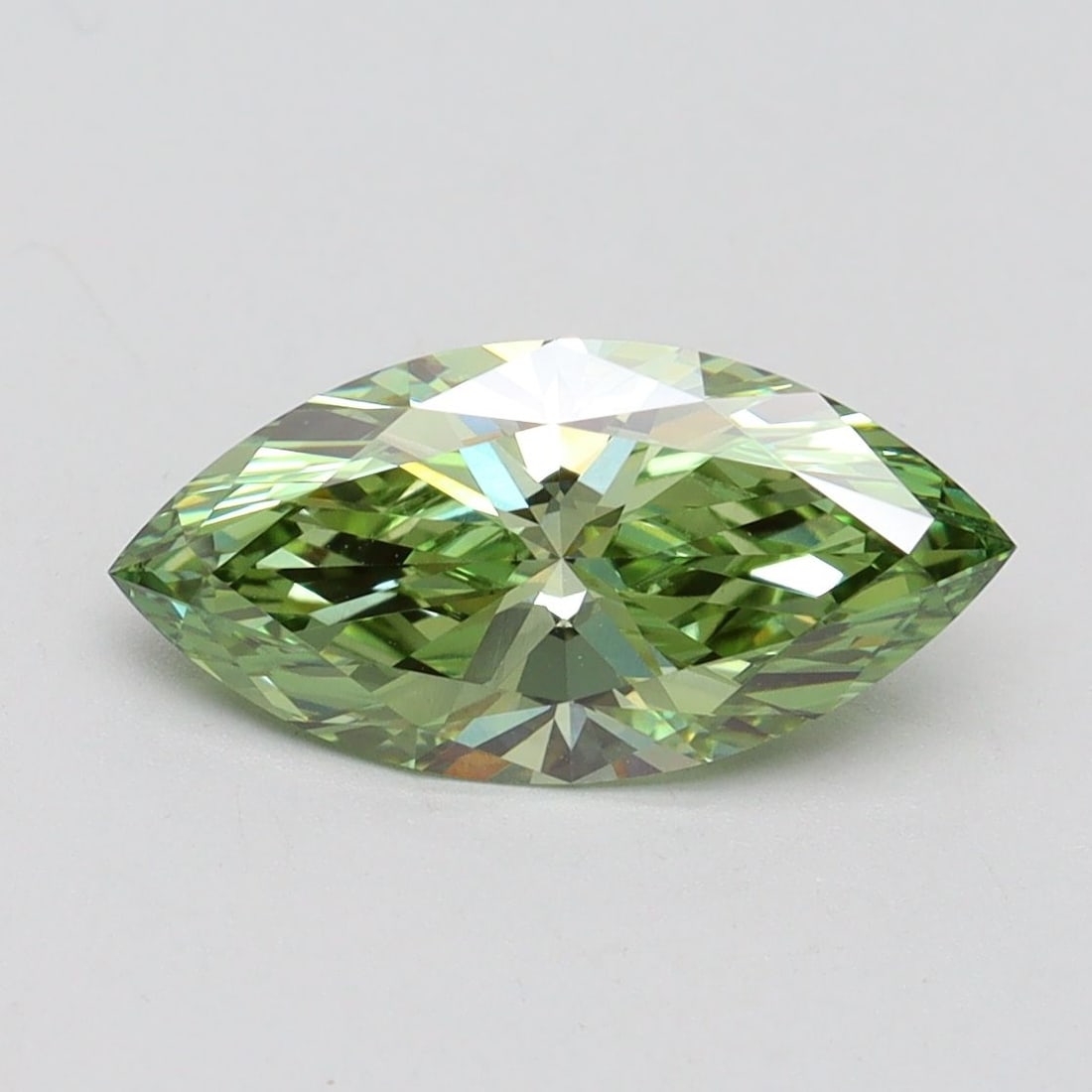 Loose Diamond - MARQUISE 1.58ct Fancy Vivid Green VVS2 (1 of 1)