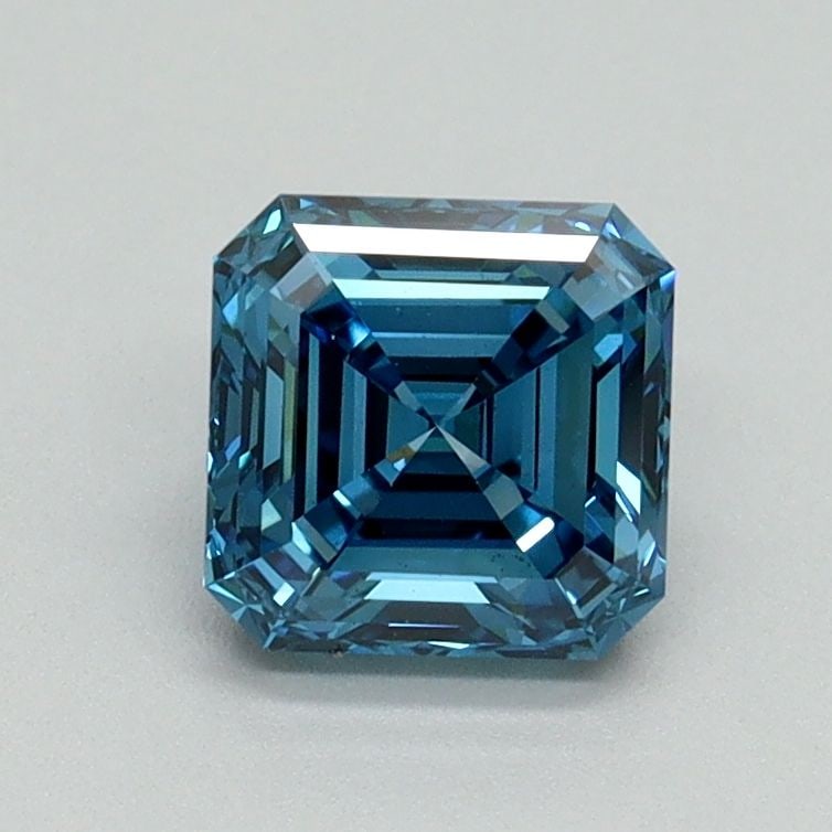 Loose Diamond - ASSCHER 0.99ct Fancy Vivid Blue VS1: Loose Diamond - ASSCHER 0.99ct Fancy Vivid Blue VS1 Source: This is a real non-mined Diamond that has been grown in a lab Shape: ASSCHER Carats: 0.99 Color: Fancy Vivid Blue Certification: IGI