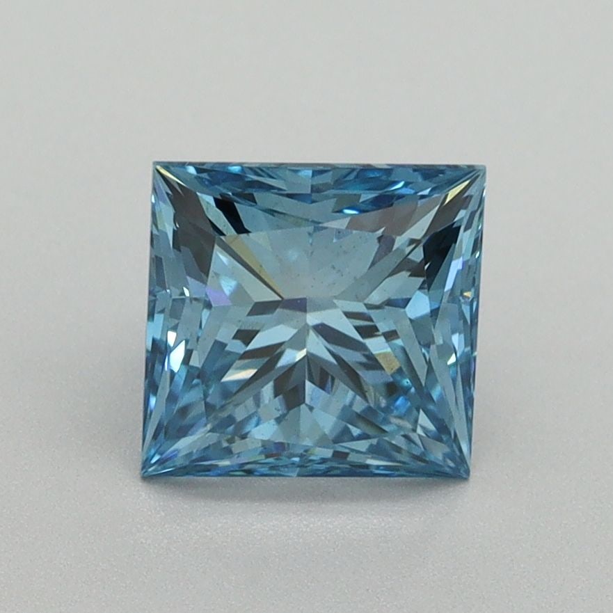 Loose Diamond - PRINCESS 1.67ct Fancy Vivid Blue VS1: Loose Diamond - PRINCESS 1.67ct Fancy Vivid Blue VS1 Source: This is a real non-mined Diamond that has been grown in a lab Shape: PRINCESS Carats: 1.67 Color: Fancy Vivid Blue Certification: IGI