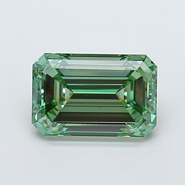 Loose Diamond - EMERALD 2.05ct Fancy Vivid Green VS2 (1 of 1)