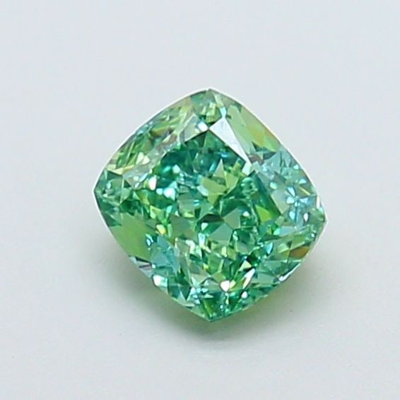 Loose Diamond - CUSHION MODIFIED 1.01ct Fancy Vivid Green VVS2: Loose Diamond - CUSHION MODIFIED 1.01ct Fancy Vivid Green VVS2 Source: This is a real non-mined Diamond that has been grown in a lab Shape: CUSHION MODIFIED Carats: 1.01 Color: Fancy Vivid Green