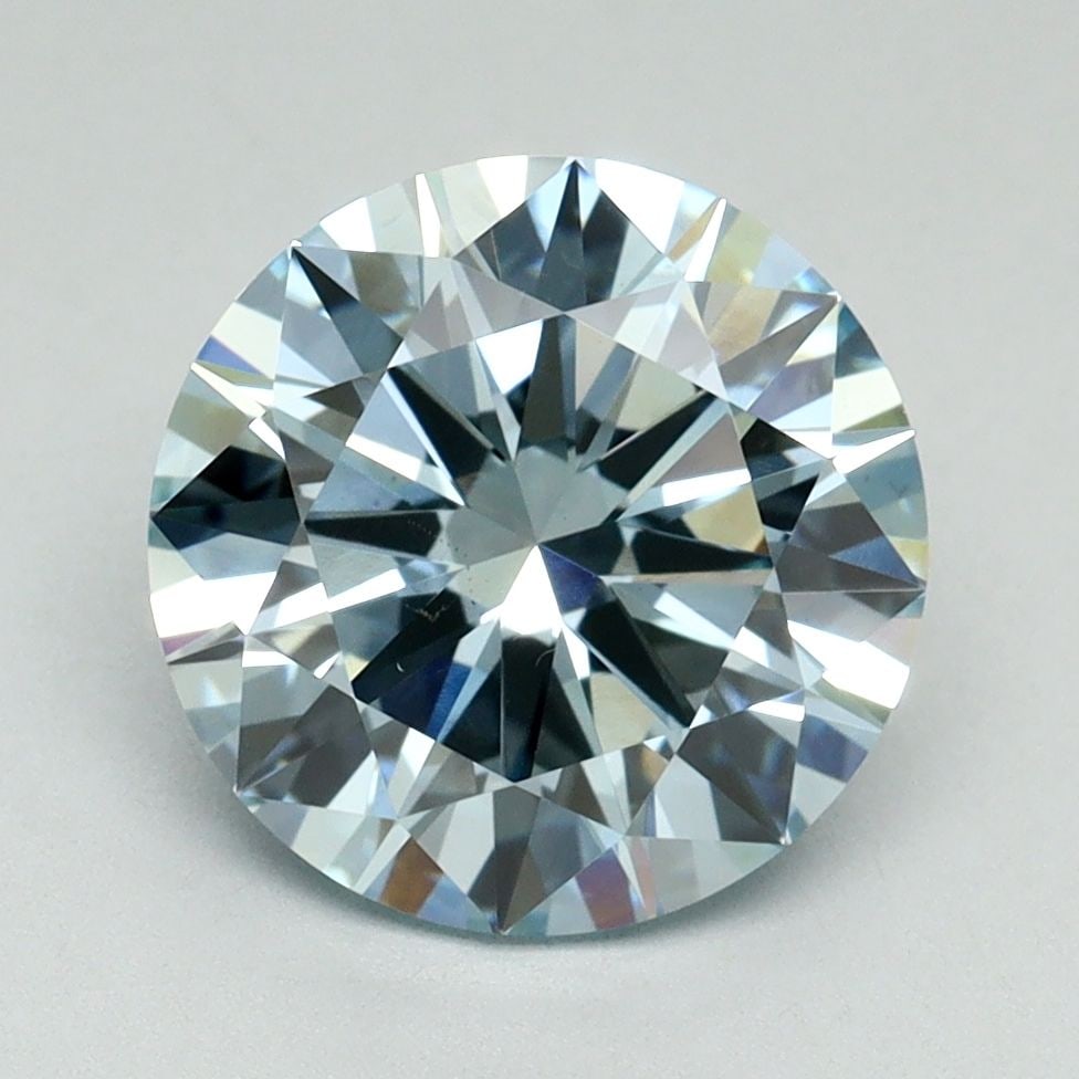 Loose Diamond - ROUND 3.01ct Fancy Intense Blue VVS2: Loose Diamond - ROUND 3.01ct Fancy Intense Blue VVS2 Source: This is a real non-mined Diamond that has been grown in a lab Shape: ROUND Carats: 3.01 Color: Fancy Intense Blue Certification: IGI