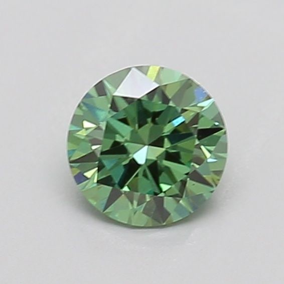 Loose Diamond - ROUND 0.55ct Fancy Vivid Green VS2: Loose Diamond - ROUND 0.55ct Fancy Vivid Green VS2 Source: This is a real non-mined Diamond that has been grown in a lab Shape: ROUND Carats: 0.55 Color: Fancy Vivid Green Certification: IGI 